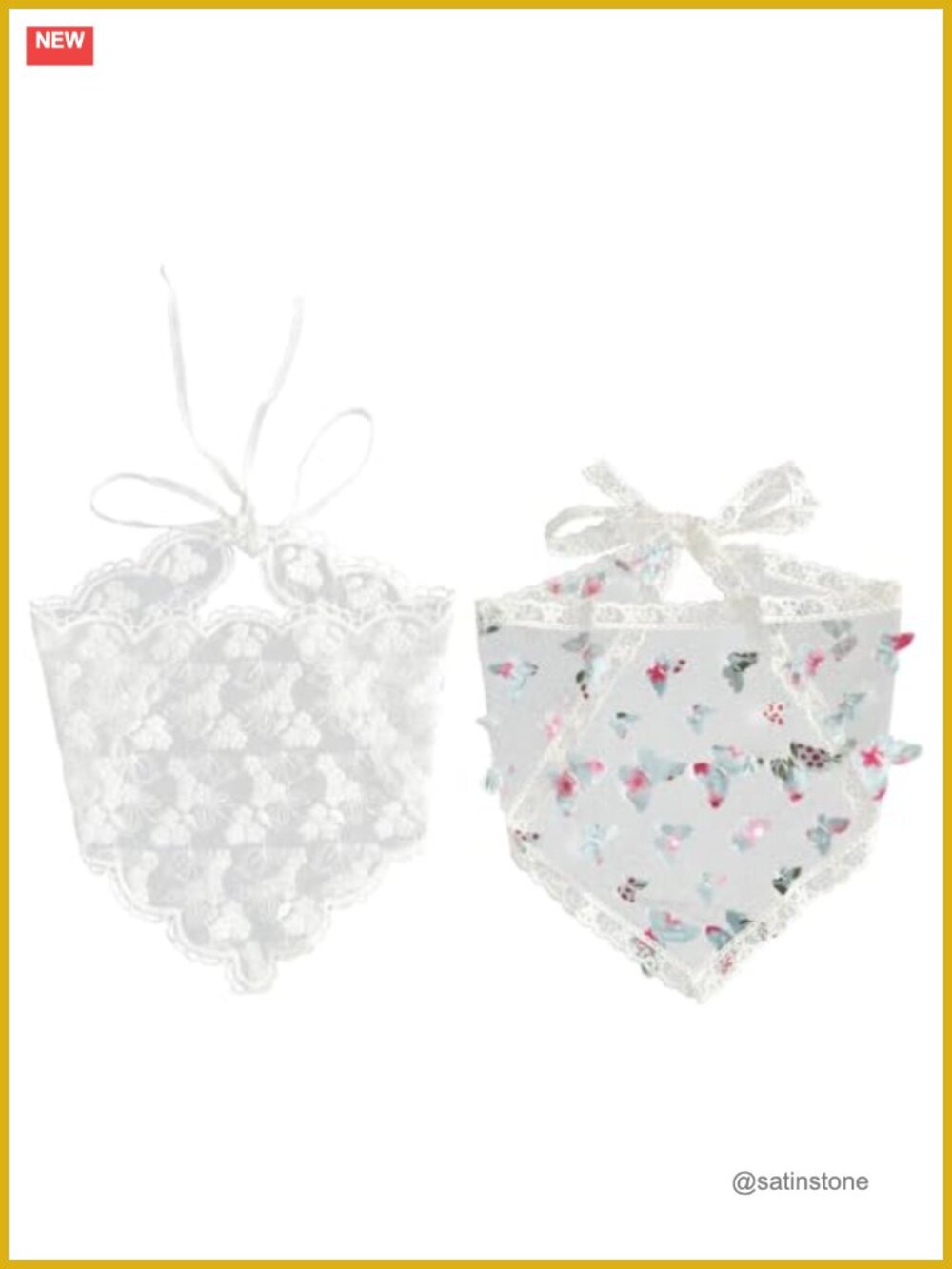 Lace Floral Triangle Hair Scarf Headband Adjustable Tie Bohemian